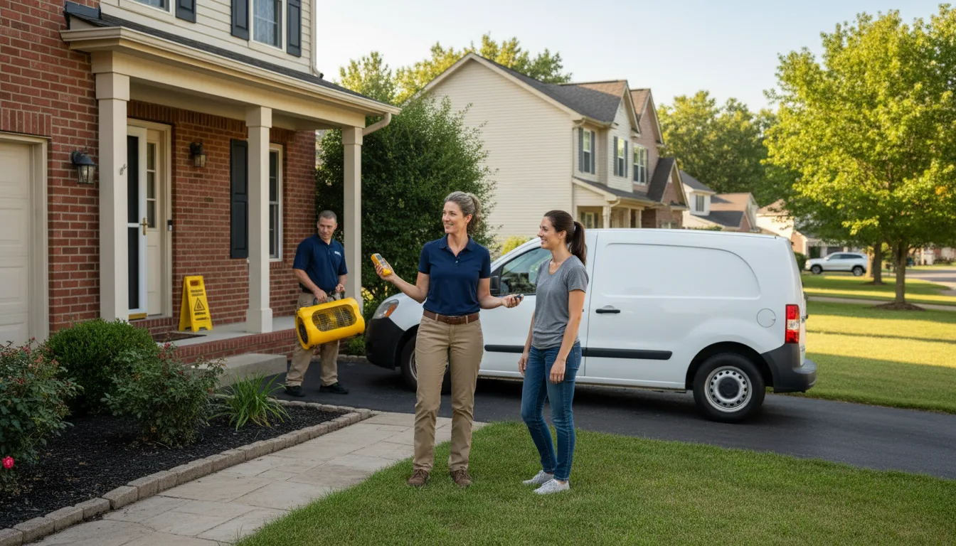 Residential water damage restoration in Bowmansville, PA